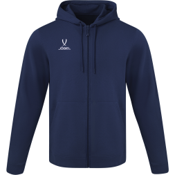 Худи на молнии JÖGEL ESSENTIAL Cotton FZ Hoodie, темно-синий