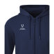 Худи на молнии JOGEL ESSENTIAL Cotton FZ Hoodie, темно-синий