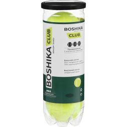 Набор мячей для большого тенниса BOSHIKA, тренировочный, 3 шт.