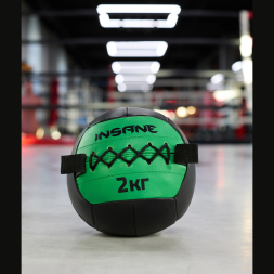 Медбол INSANE IN24-WB100, 2 кг, зеленый