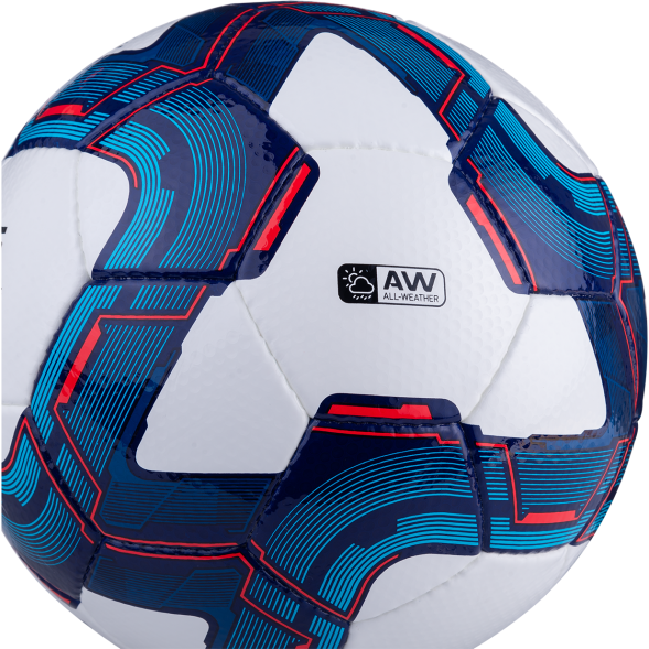 Мяч футбольный JÖGEL Elite №4, белый/синий/красный