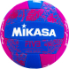 Мяч вол. пляжн. MIKASA BV354TV-GV-BP, синт.кожа (ТПЕ),маш.сш.,18 панелей, бут.кам, сине-розов
