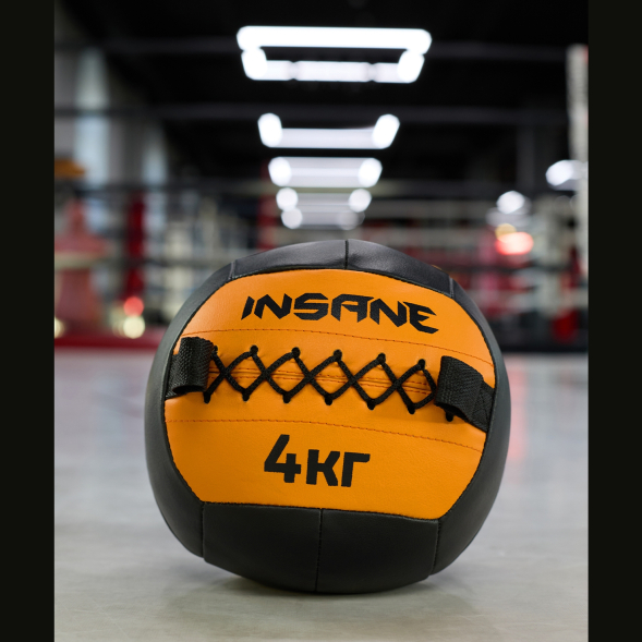 Медбол INSANE IN24-WB100, 4 кг, оранжевый