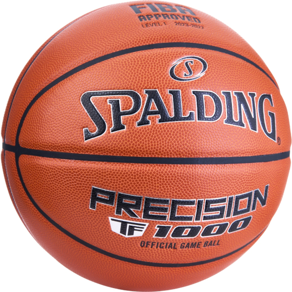 Мяч баск. SPALDING TF-1000 Precision 77526z, р.7, FIBA Appr,микр. zK-композит,нейл.корд, оранжевый