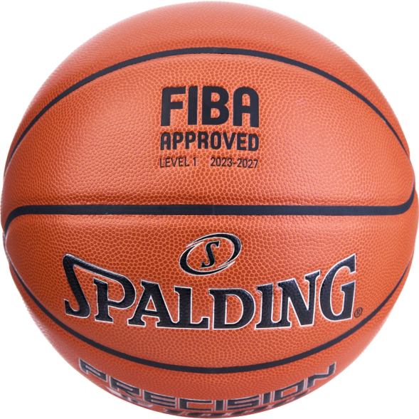 Мяч баск. SPALDING TF-1000 Precision 77526z, р.7, FIBA Appr,микр. zK-композит,нейл.корд, оранжевый