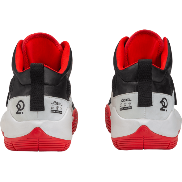 Кроссовки баскетбольные JOGEL Launch MID, White/black/red
