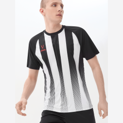 Футболка игровая JÖGEL CAMP Striped Jersey, белый/черный