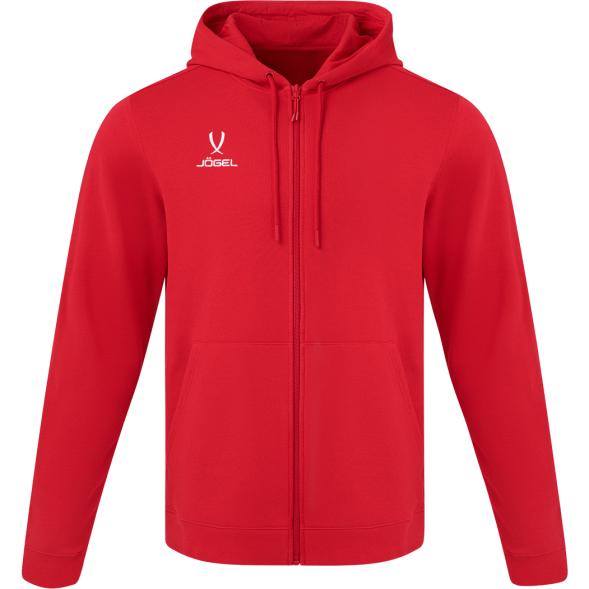 Худи на молнии JOGEL ESSENTIAL Cotton FZ Hoodie, красный