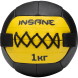 Медбол INSANE IN24-WB200, 1 кг, желтый