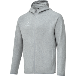 Худи на молнии JÖGEL ESSENTIAL Athlete Hooded FZ Jacket, серый