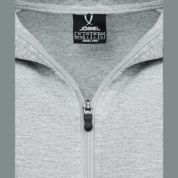 Худи на молнии JOGEL ESSENTIAL Athlete Hooded FZ Jacket, серый